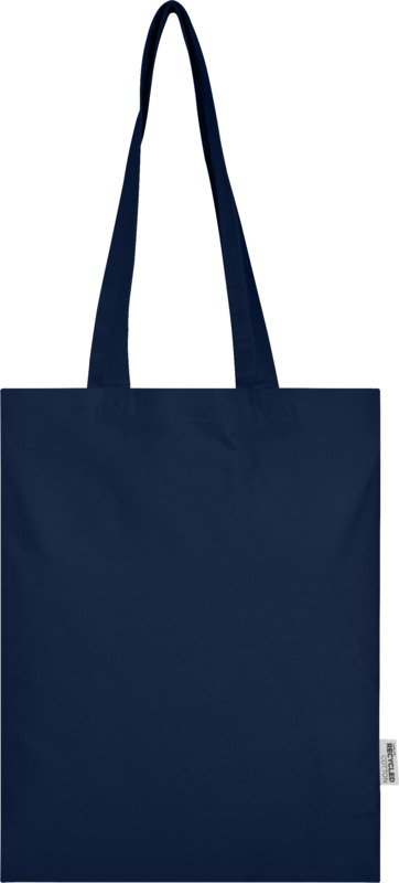 Madras Blend 140 g/m² GRS recycled cotton tote bag 7L