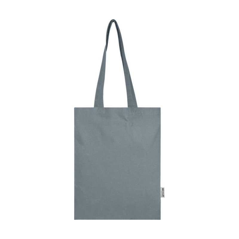 Madras Blend 140 g/m² GRS recycled cotton tote bag 7L