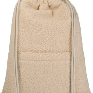 Bear GRS recycled sherpa drawstring backpack 9L
