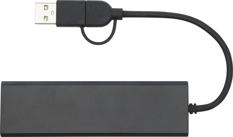 Rise RCS recycled aluminium USB 2.0 hub