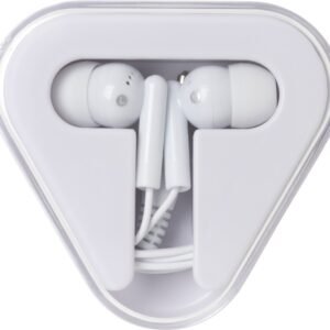Rebel earbuds with recycled plastic storage box
