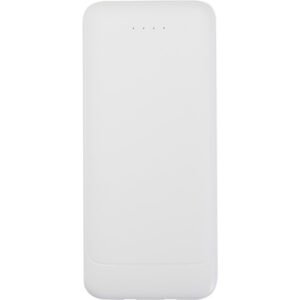 Adhil 10.000 mAh 10W recycled plastic power bank with 2 built-in cables