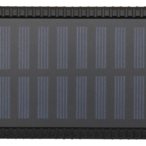 Altair 5000 mAh 10W recycled plastic rugged solar power bank with built-in torch
