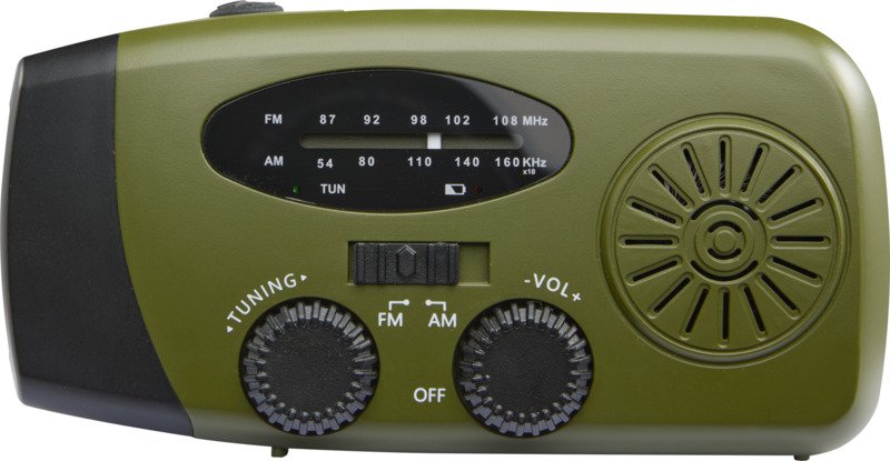 Avior RCS recycled plastic emergency radio