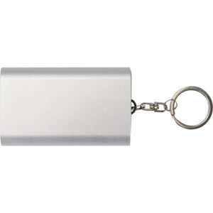 Arcturus 2000 mAh recycled aluminium power bank with keychain