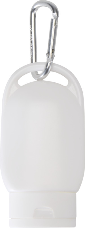 Rosie SPF 30 suncream with carabiner
