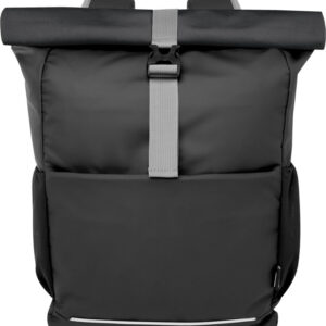 Aqua 15″ GRS recycled water resistant roll-top bike bag 20L