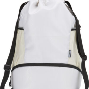 Nomad GRS recycled sports drawstring bag with bottom compartment 18L