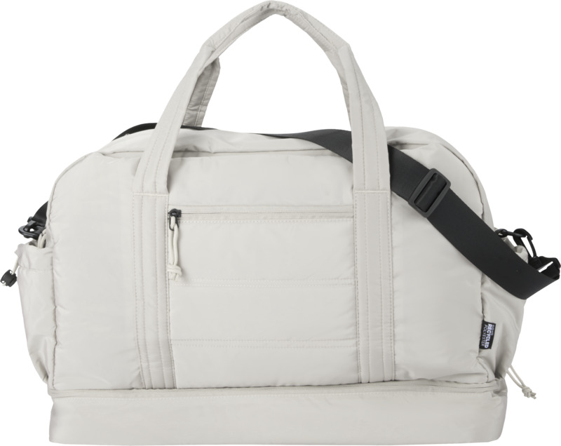 Puffer GRS recycled duffel bag with insulated bottom 30L