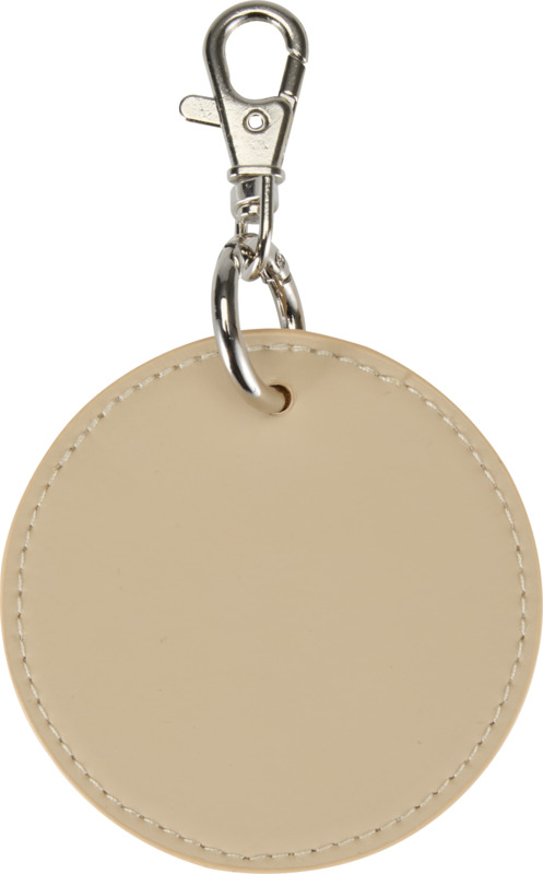 Resi Plus GRS recycled round charm keychain