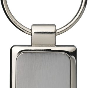 Sergio rectangular metal keychain