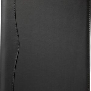 Ebony A4 zippered portfolio