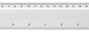 Tait 30cm heart-shaped recycled plastic ruler