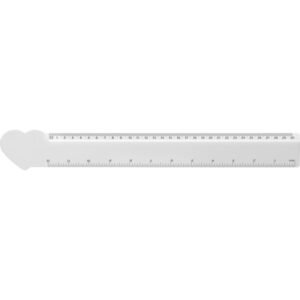 Tait 30cm heart-shaped recycled plastic ruler