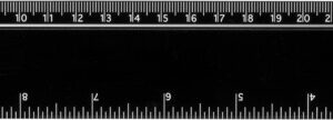 Terran 30 cm ruler from 100% recycled plastic
