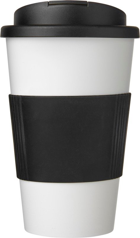 Americano® 350 ml tumbler with grip & spill-proof lid