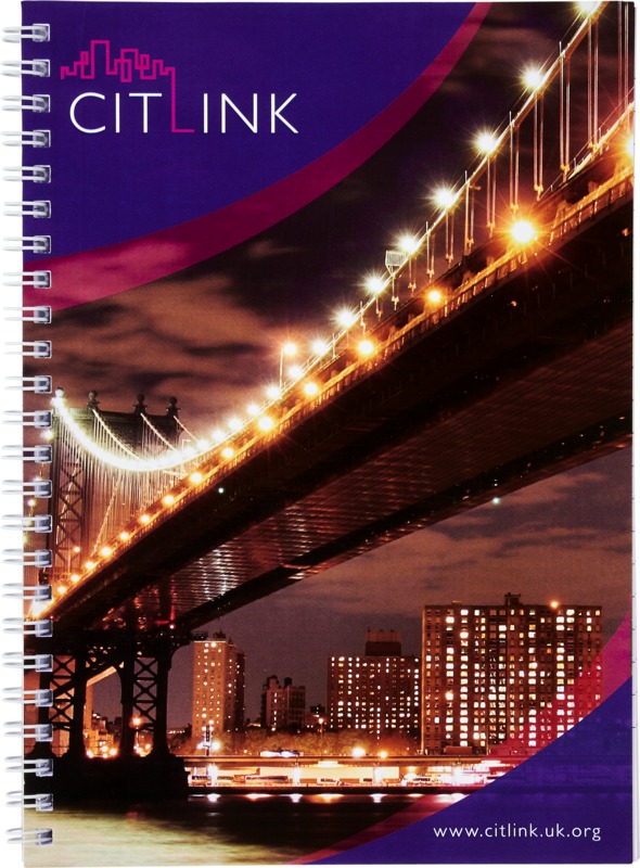 Desk-Mate® A5 spiral notebook