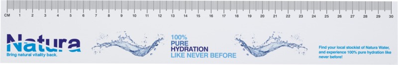 Sticky-Mate® recycled sticky notes with printed 30 cm ruler