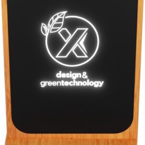 SCX.design W16 15W light-up wireless wooden stand