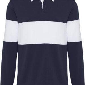 Clyde unisex organic rugby polo sweatshirt
