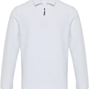 Apollo 245 g/m² long sleeve unisex half zip polo