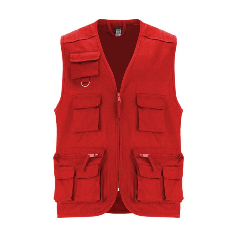 Venera 200 g/m2 v-neck multi-pocket workwear vest